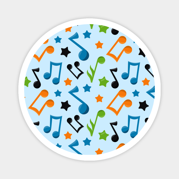 Music Notes Pattern Magnet by epiclovedesigns